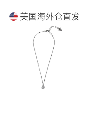 自营 guess立方氧化锆吊坠项链 - 银白色 美国奥莱直发