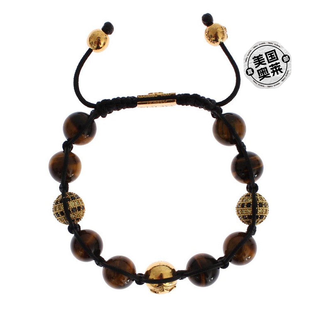 Nialaya CZ Tigers Eye 925 Women's Bracelet brown【美国奥莱-图0