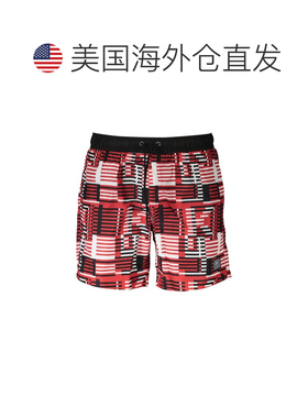 自营Karl Lagerfeld Polyester Men Swimming Men's Boxer - red