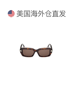 自营tom fordTi0025 Rectangular Tortoiseshell Acetate Sunglas