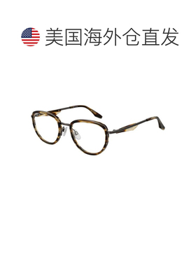 自营Trussardi Metal & Plastic Glasses Men's (Frames) - brown