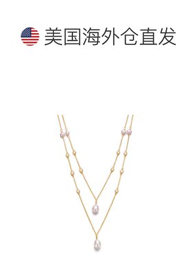 自营 geneviveSterling Silver 14k Gold Plated with Freshwater