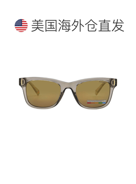 自营Polaroid Grey Gold Multilayer Square Unisex Sunglasses P