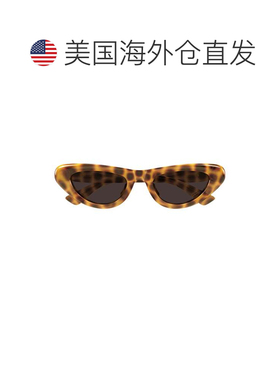 自营bottega venetaBv1450s Bold猫眼太阳镜-黑色 美国奥莱直发