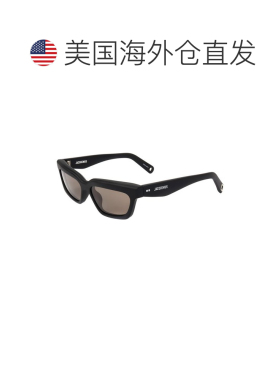 自营jacquemus雅克慕斯女士JAC62 54毫米太阳镜-黑色 美国奥莱直
