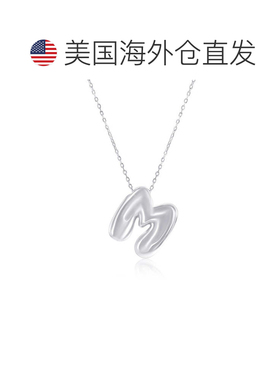 自营simonaSterling Silver, Bubble 'R' Initial Necklace - sil