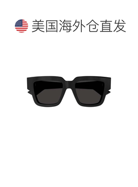 自营bottega venetaBv1276s大方形镜框太阳眼镜-黑色 美国奥莱直