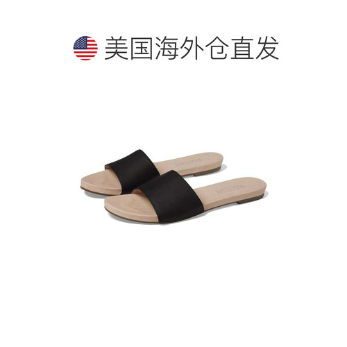 自营Hari Mari Sydney凉鞋女士黑色皮革露趾拖鞋HTAT1745-黑色 美 - 图1