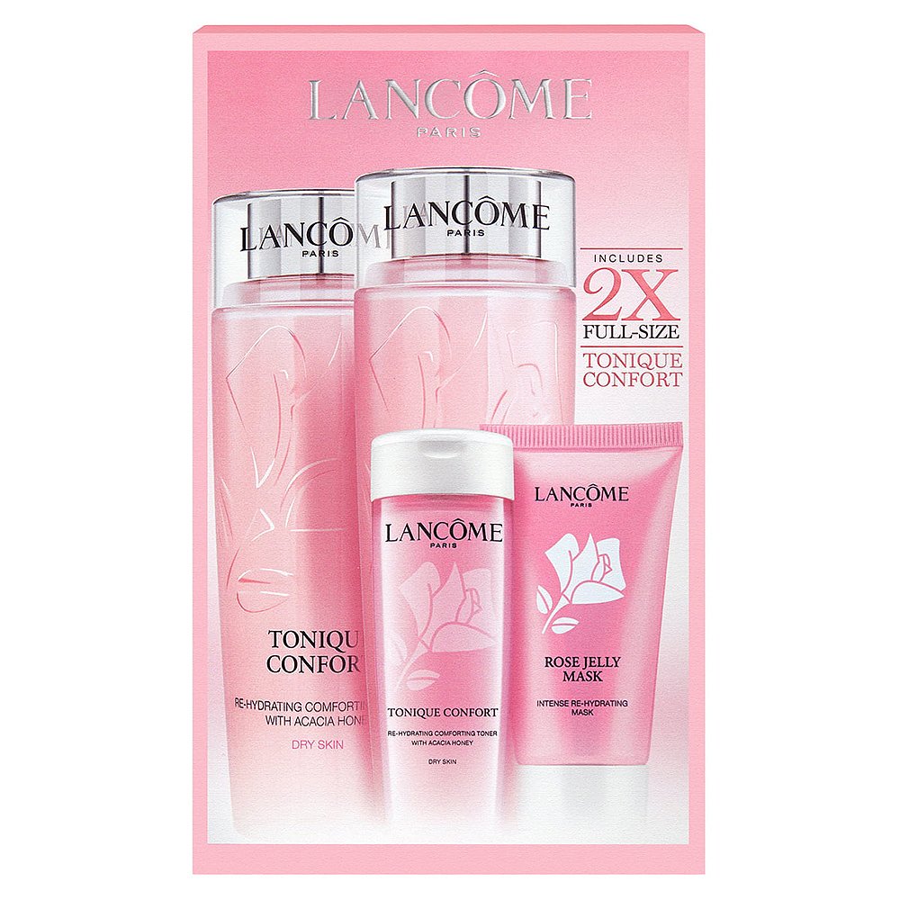 天猫国际美国直购美国直邮Lancome兰蔻保湿四件套粉水200ml*2+粉水50ml+面膜30ml3