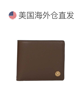 自营Versace Leather Men's Wallet - brown 美国奥莱直发