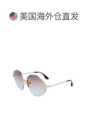 自营Victoria Beckham Metal Women's Sunglasses - gold 美国奥