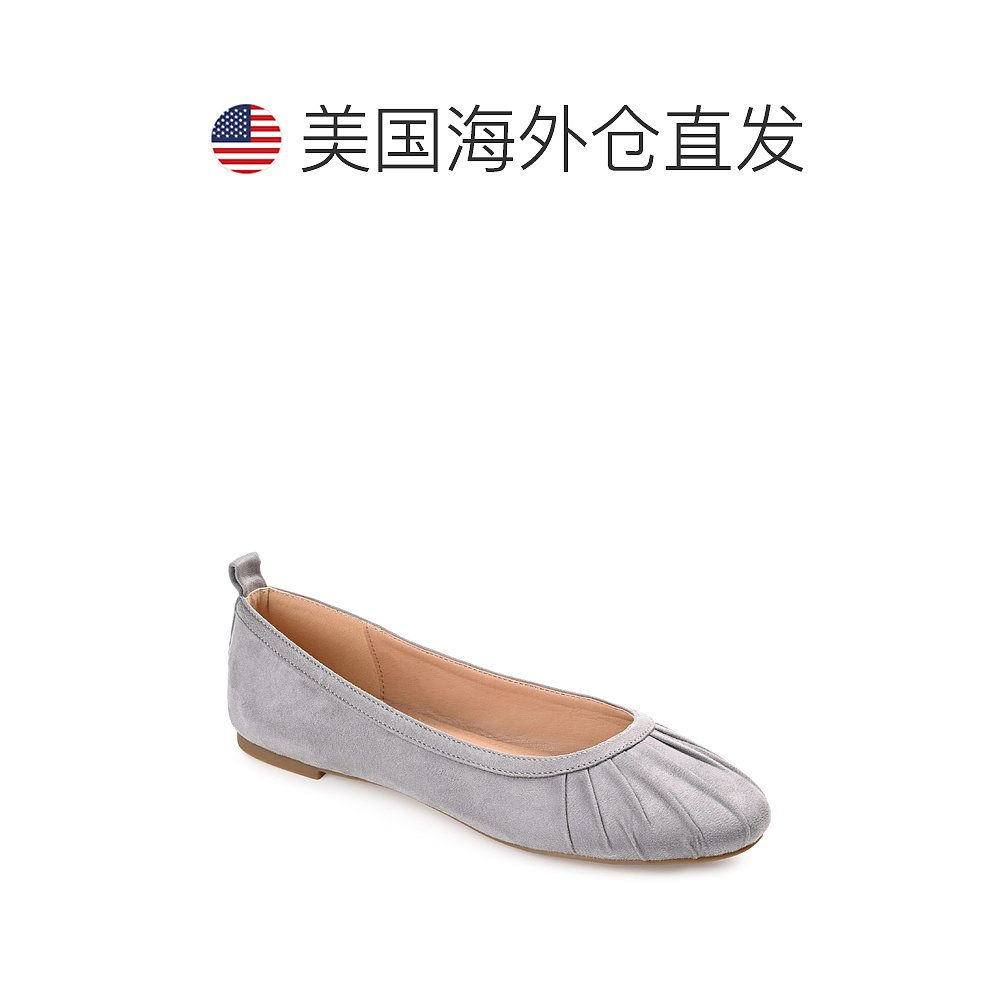 Journee Collection 女式 True Comfort Foam Tanya 平底鞋 - 灰 - 图1