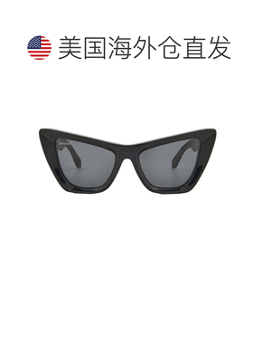 自营Off-White Edvard Dark Grey Cat Eye Ladies Sunglasses OER