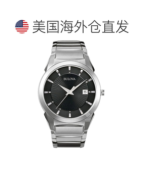 自营Bulova Men's Black dial Watch - black 美国奥莱直发