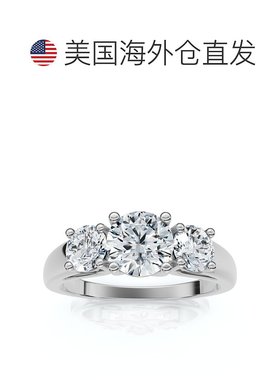 自营pompeii31Ct Three Stone Diamond Engagement Ring 14k Gold