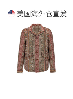 自营Etro Men's Balmacaan Neck Overshirt - multicolor 美国奥