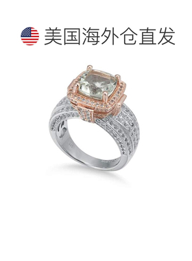 自营 Suzy Levian 纯银靠垫 5.36 TCW 绿色紫水晶 - 绿色 美国奥