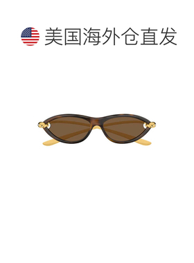 自营bottega venetaBv1390s猫眼龟形太阳镜-棕色 美国奥莱直发