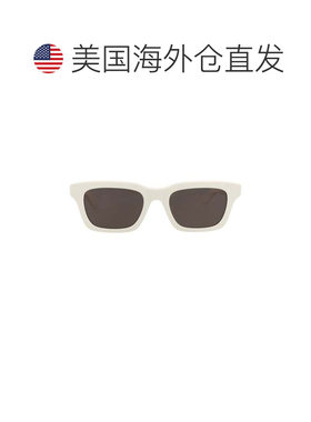 自营alexander mcqueen方形镜框回收醋酸纤维太阳眼镜-白色 美国