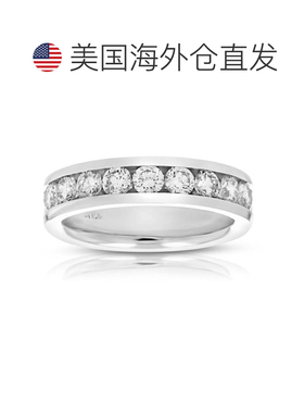 自营 vir jewels1 克拉铂金钻石婚戒 - 白色 美国奥莱直发戒指