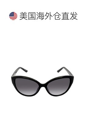 自营Calvin Klein Grey Gradient Cat Eye Ladies Sunglasses CK1