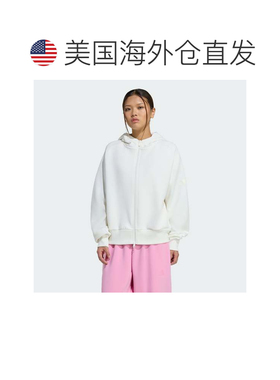 自营Women's adidas SOFT LUX FULL-ZIP HOODIE - off white 美国