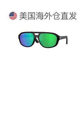 自营Costa del Mar男女通用55mm哑光黑色太阳镜-哑光黑色 美国奥