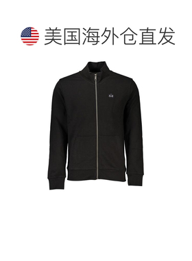 自营La Martina Cotton Men Men's Sweatshirt - black 美国奥莱