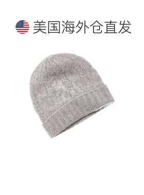 自营sofiacashmereSofifacashmere拉绒羊绒短线帽子-灰色 美国奥