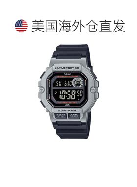 自营Casio Men's Digital Watch with Black Band - WS-1400H-1BV