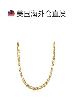 自营 Ross-Simons 14kt 黄金拜占庭和双链项链 - 18 英寸 美国奥