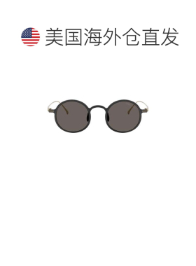自营giorgio armani0ar6173t钛圆太阳镜-灰色 美国奥莱直发配饰