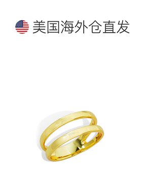 自营savvy cie jewels 镀金开口戒指 - 黄色 美国奥莱直发