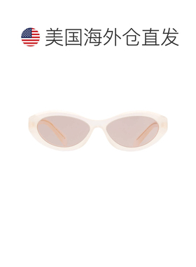 自营Prada浅棕色椭圆形女士太阳镜PR 26ZS 12V4I2 55 - multi 美