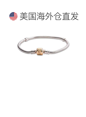 自营Pandora Sterling Silver Bracelet With 14K Gold Clasp - -