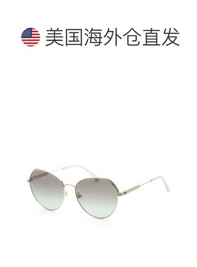 自营 Kate Spade女式59毫米金浅绿色太阳镜-金浅绿色 美国奥莱直