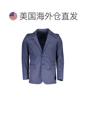 自营Gant Cotton Men's Men's Jacket - blue 美国奥莱直发