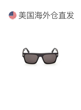 自营tom fordFt1337 Rectangular Acetate Sunglasses - grey 美