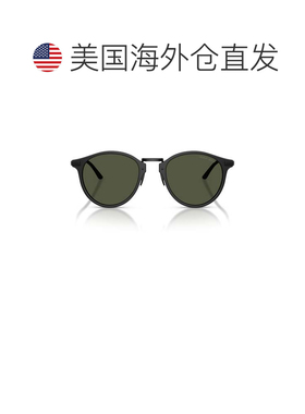 自营giorgio armani0ar8250醋酸纤维圆形太阳镜-灰色 美国奥莱直