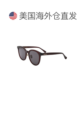 自营Max Mara女士54mm太阳镜-红色 美国奥莱直发