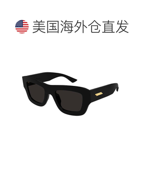 自营bottega venetaBV1357S 001闪亮黑色/灰色-闪亮黑色 美国奥莱