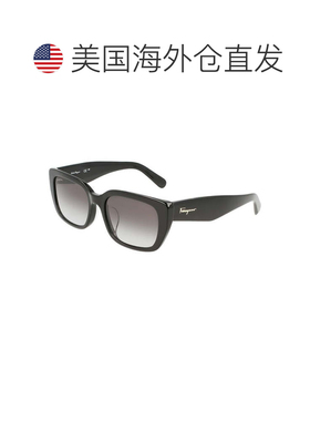 自营Salvatore Ferragamo Sunglasses Square Full Rim, Black Fr