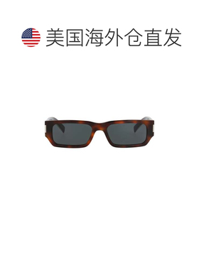 自营saint laurent方形复古醋酸板材太阳镜-灰色 美国奥莱直发