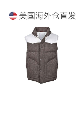 自营Brunello Cucinelli Wool Sleveless Men's Jacket - brown