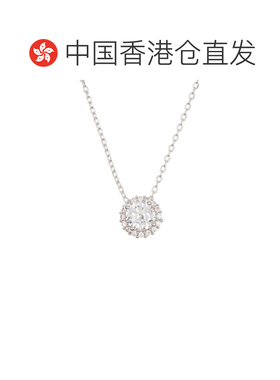 自营Adornia Swarovski 水晶光环项链 .925 纯银 银 美国奥莱直发