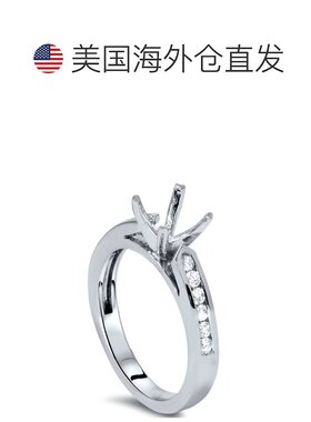 自营 pompeii31/4 克拉钻石槽镶镶嵌戒指 14K 白金 - 14k 白金 美