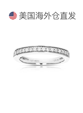 自营vir jewels1/3 克拉 20 颗宝石圆形切割实验室培育钻石结婚戒