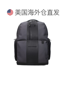 自营Piquadro Nylon Men's Backpack - gray 美国奥莱直发
