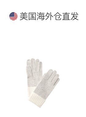 自营Phenix Colorblock Touch Tech Cashmere Gloves - grey 美