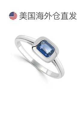 自营sabrina14K White Gold Sapphire Ring - white gold 美国奥